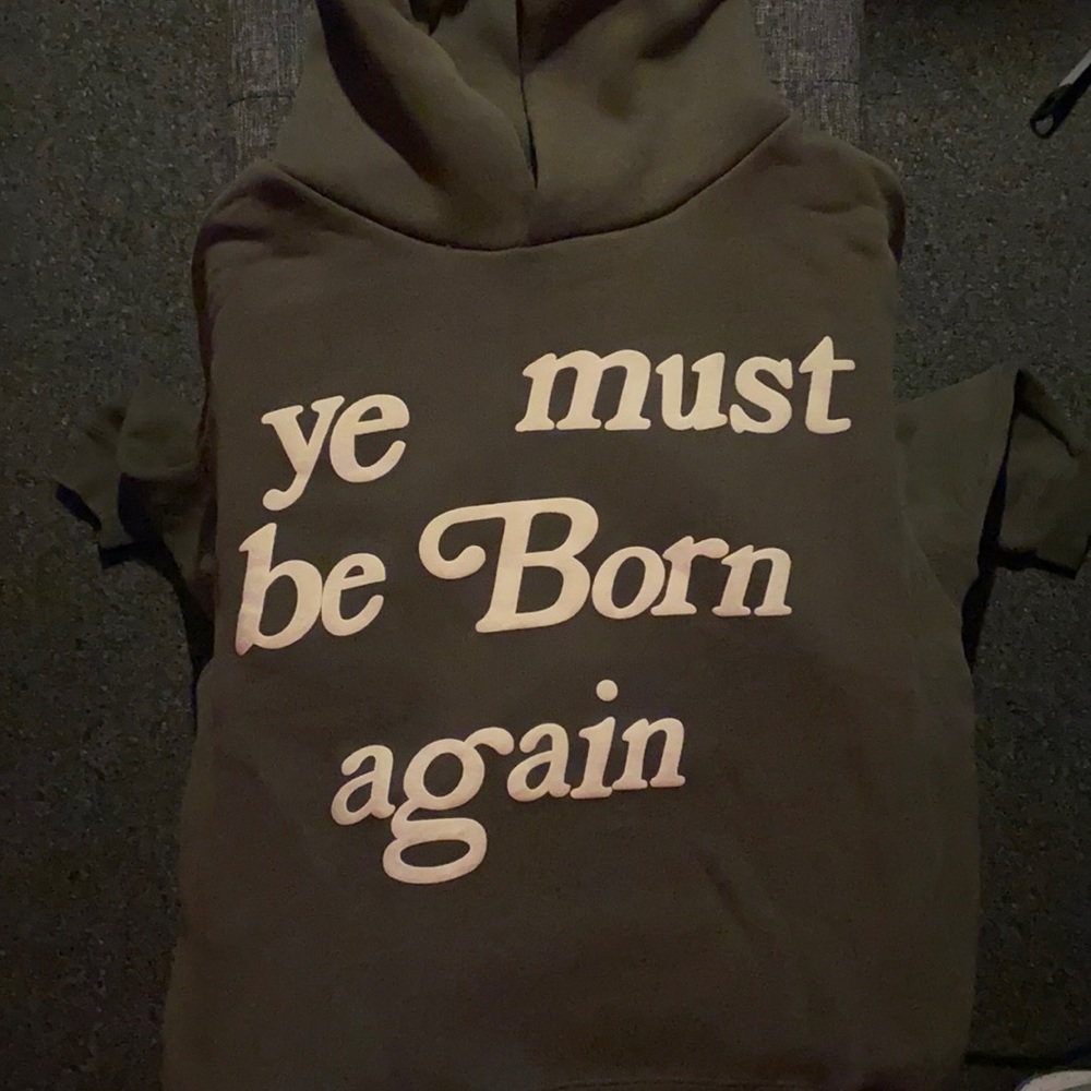UA - KIDS SEE GHOSTS YE MUST BE BORN AGAIN HOODIE
